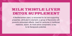 Milk Thistle Capsules for Liver Detox & Cleanse Support – with Dandelion Root, Resveratrol, Artichoke, Moringa, Silymarin – 120 Capsules (60-Day Supply)