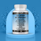 Sleep Aid: Melatonin Valerian Root Passion Flower Chamomile L-Theanine Magnesium GABA Capsules: 630mg, 60 Days Supply for Men & Women|Natural Sleep Aid Solution