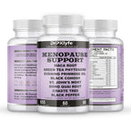 DrPklyfe's Menopause Supplement Capsules 655mg with Maca, Green Tea, Evening Primrose, Black Cohosh, Dong Quai, Chasteberry, Red Clover, Sage, St. John's Wort & Ginseng, Fresh Sage Leaves.