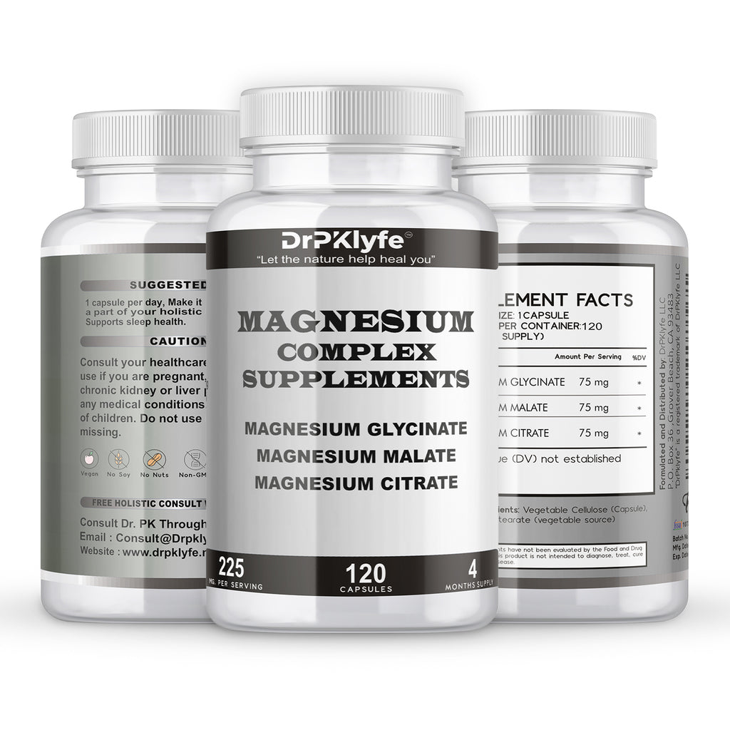DrPKLyfe® Magnesium Complex Supplement | for relaxation, Sleep and Muscle recovery