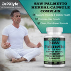 Pumpkin Seed Oil & Hair Growth Supplement with Saw Palmetto for Women, DHT Blocker for Men, PCOS Prostate Health, Pygeum, Lycopene, Mens Health