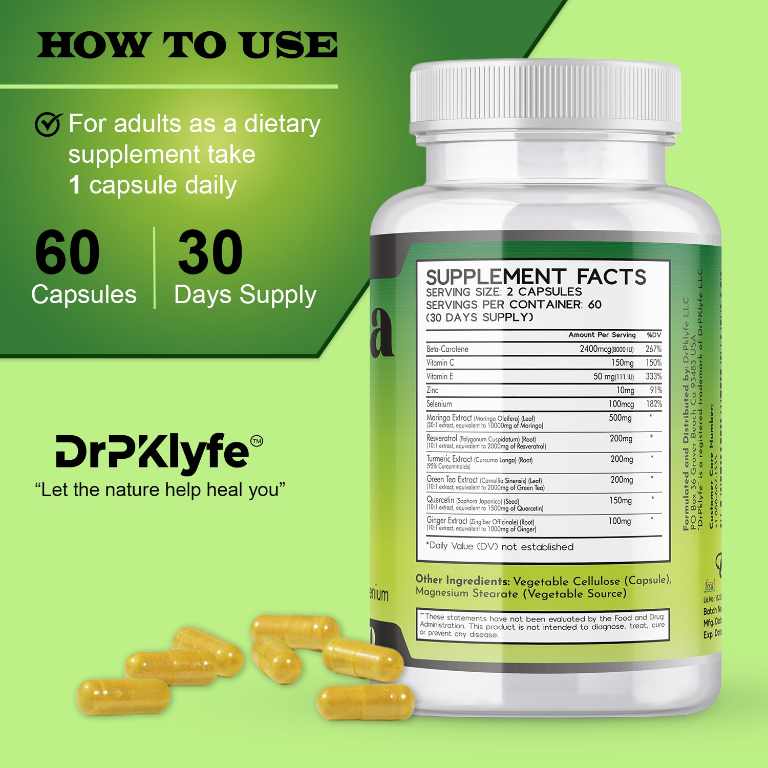 DrPKLyfe® Moringa Complex | anti-inflammatory and nutritional boost