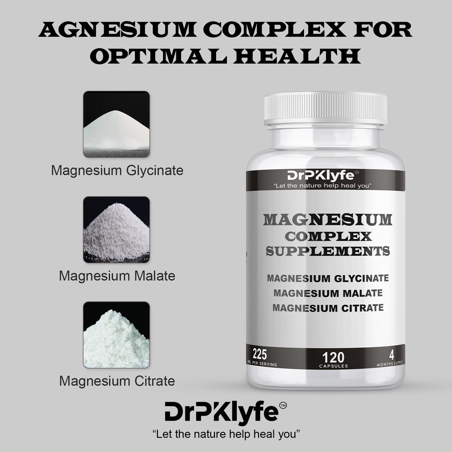DrPKLyfe® Magnesium Complex Supplement | for relaxation, Sleep and Muscle recovery