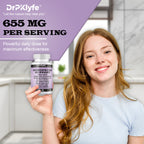 DrPklyfe's Menopause Supplement Capsules 655mg with Maca, Green Tea, Evening Primrose, Black Cohosh, Dong Quai, Chasteberry, Red Clover, Sage, St. John's Wort & Ginseng, Fresh Sage Leaves.
